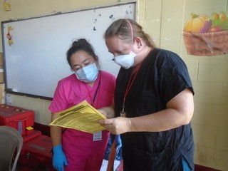 Julissa and Jessica doing referrals